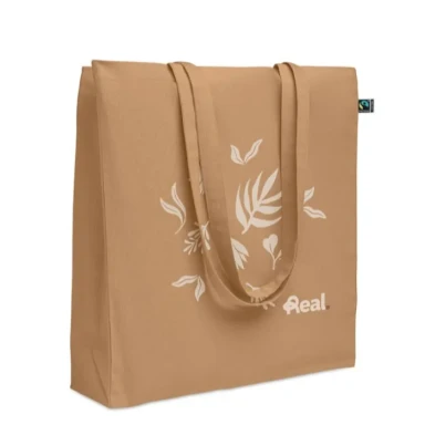 Bawelniana Torba Na Zakupy Fairtrade z Dnem i Bokami MO2590 5 53 Kosc Sloniowa Title