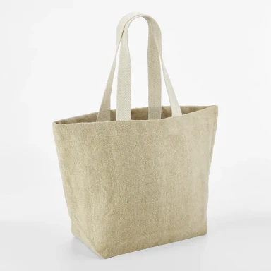 Torba Na Zakupy z Miekkiej Juty W466 Natural 1