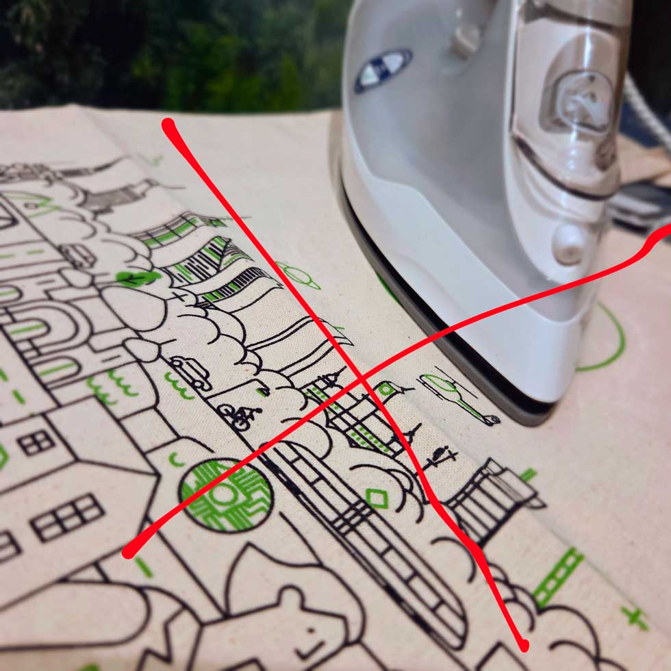 Jak prasować torbę z nadrukiem, żeby jej nie zniszczyć? Kompletny poradnik 1 torba prasowanie prawa