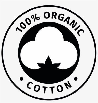 100 organic cotton logo